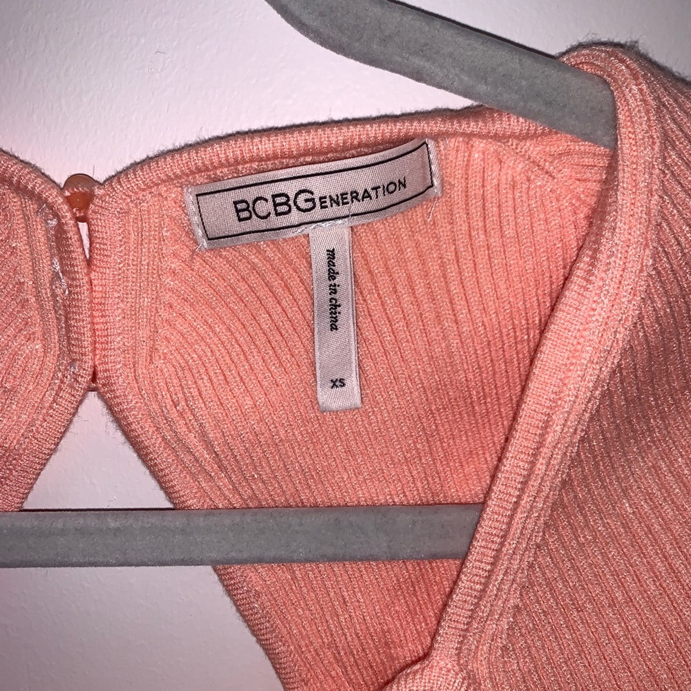 BCBGeneration Ribbed Long Sleeve Top Size XS - Picture 3 of 4